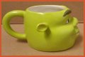 Rare Shrek Coffee Mug 2004 Dreamworks Galerie Large 3D Face Pencil Cup Large for Sale